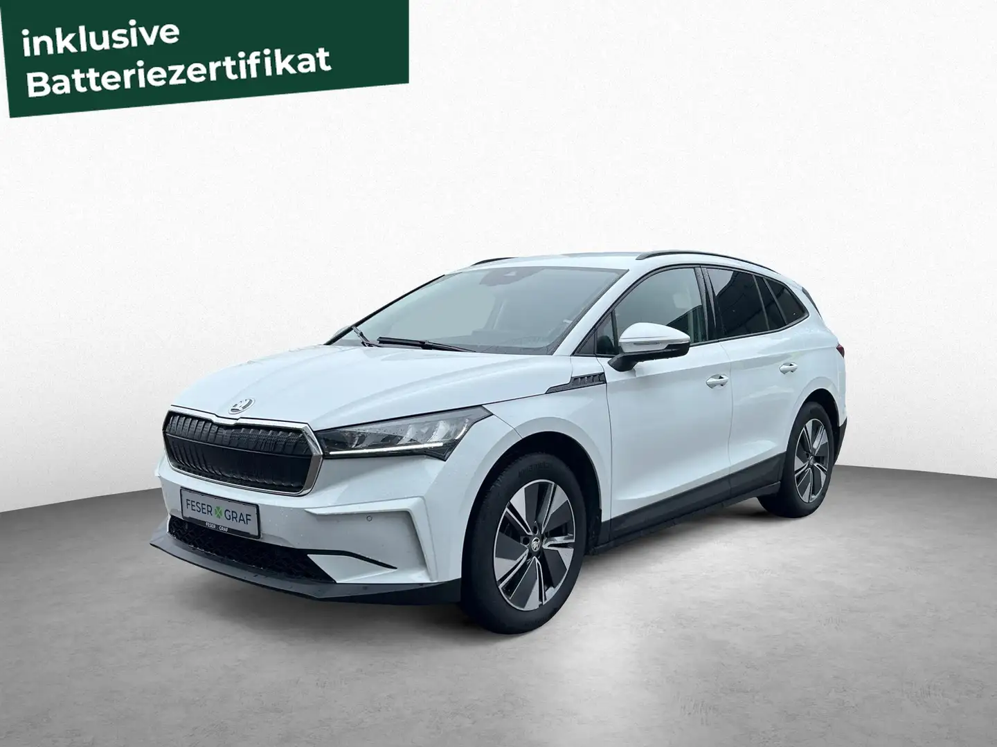 Skoda Enyaq CLEVER 60 SHZ/ACC/SUNSET Weiß - 1