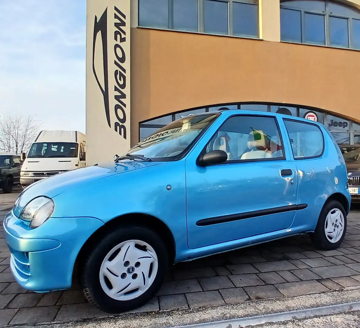 Fiat 600 sx 1100 benzina neopatentati clima servosterzo Modrá - 1