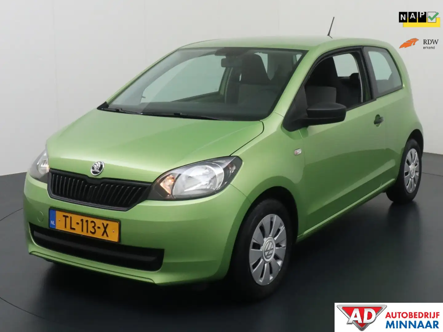 Skoda Citigo airco 1.0 Grt. Ambition Groen - 1