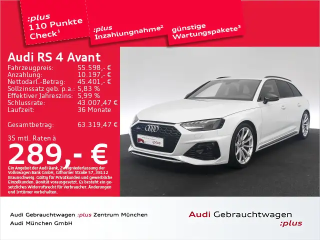 Audi RS4 Avant tiptr. Matrix/Navi+