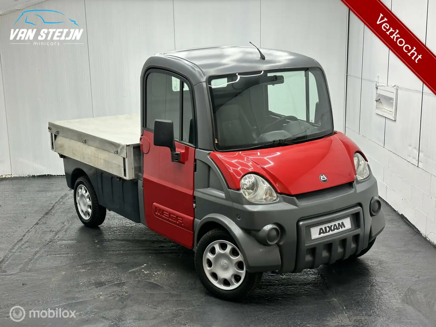Aixam Mega 2 Brommobiel Truck | Unieke Nieuwstaat | 12dkm Roşu - 2