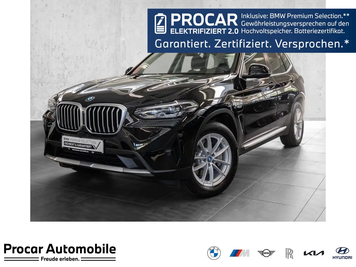 BMW X3 xDrive30e DAB LED WLAN RFK Parkassistent Shz Noir - 1