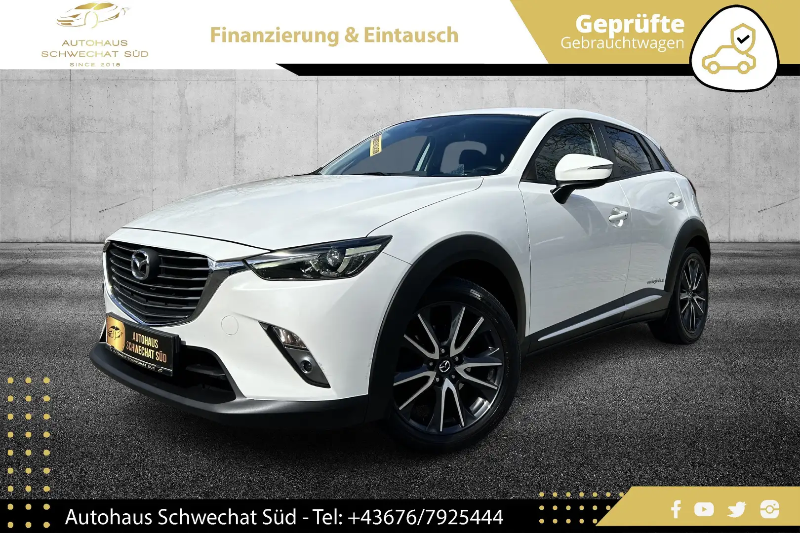 Mazda CX-3 G120 Revolution // HEAD-UP // NAVI // LEDER // AHK Weiß - 1
