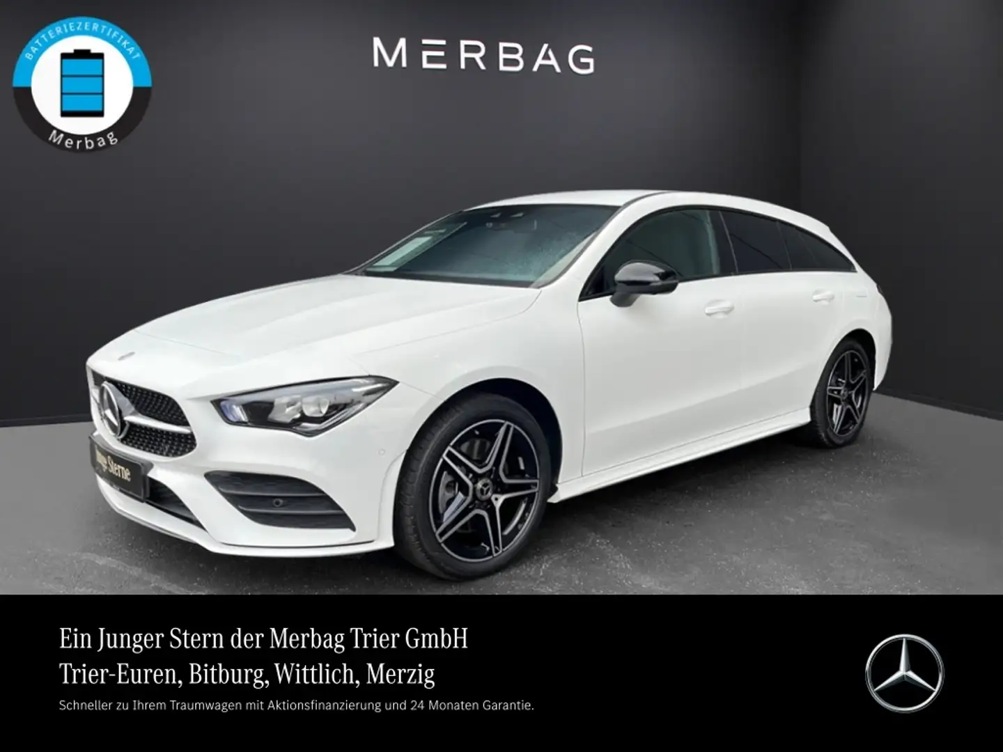 Mercedes-Benz CLA 250 e SB *AMG Line Night Easy Pack 360° Ambi Weiß - 1