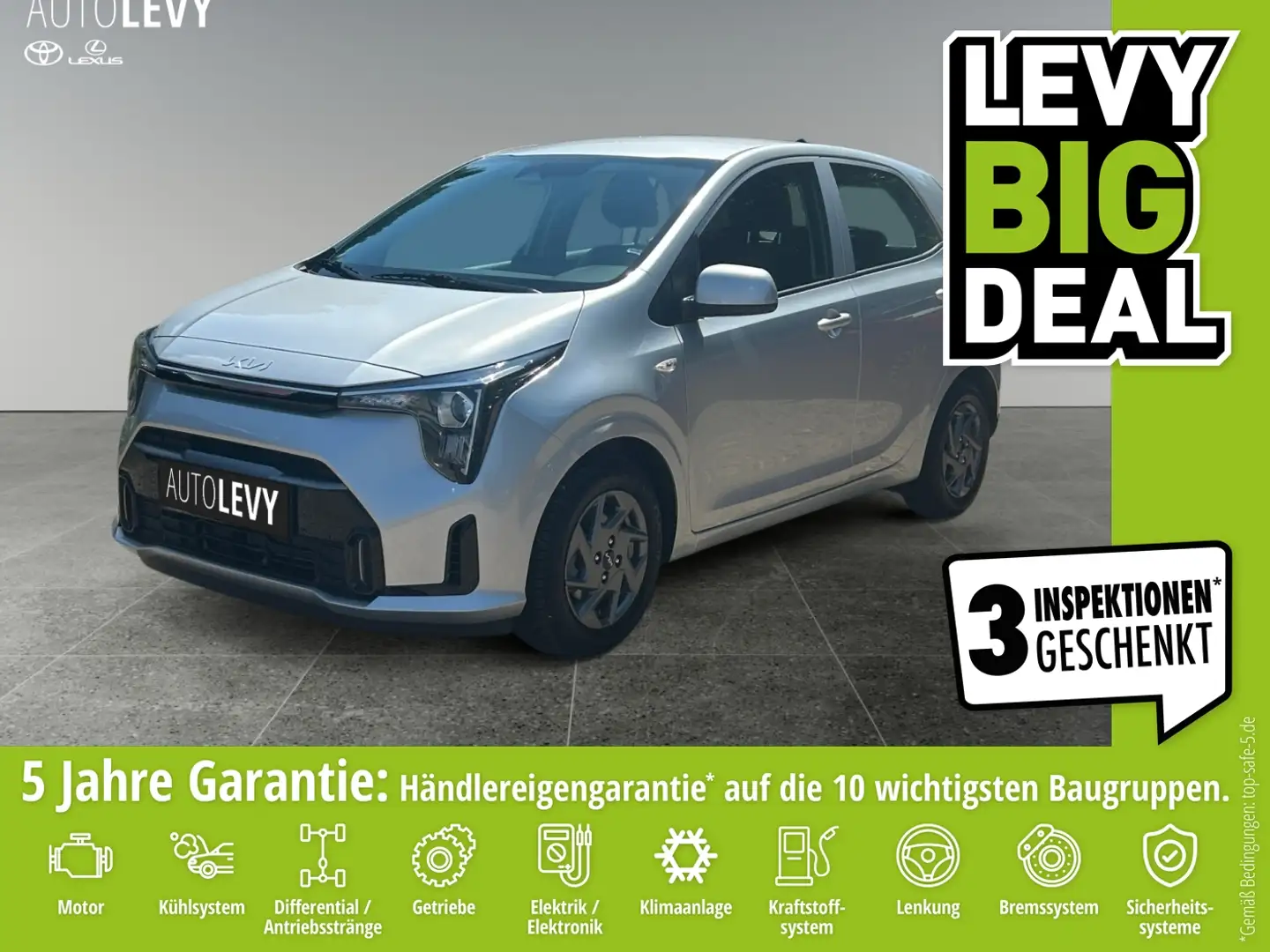 Kia Picanto 1.0 Vision Matrix Facelift Kam. KlimaA Silber - 1