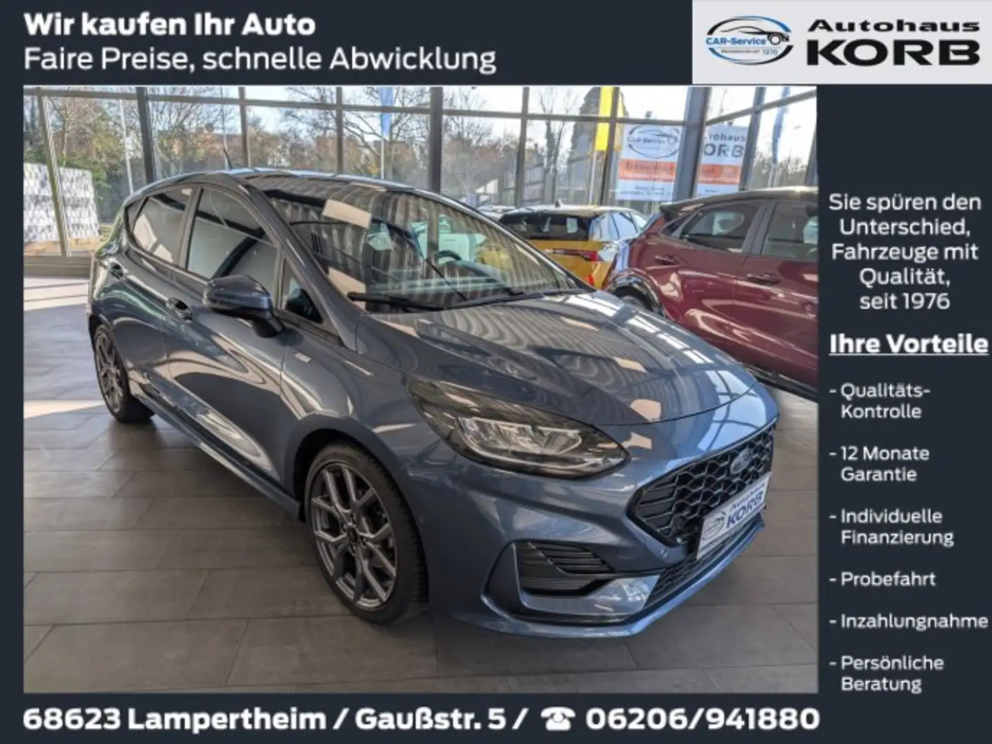 Ford Fiesta Fiesta 5-Türer 1.0 EcoBoost ST-Line Bleu - 1