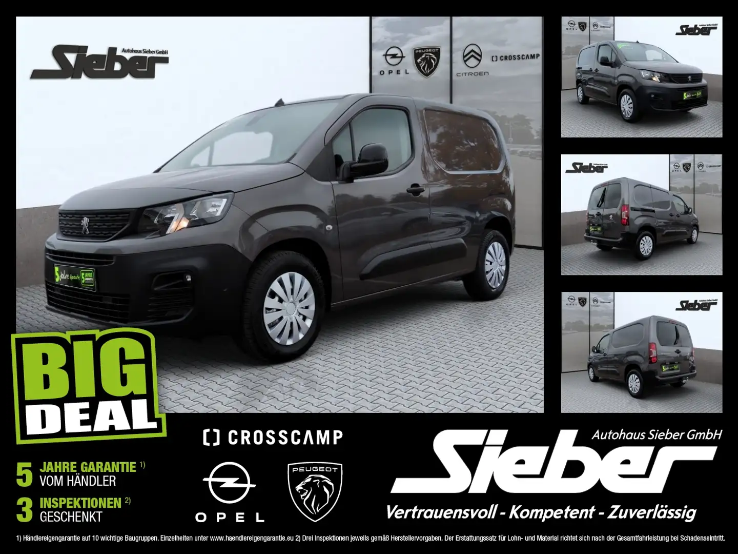 Peugeot Partner Premium Kasten Navi Sitzhzg Tempo Grigio - 1