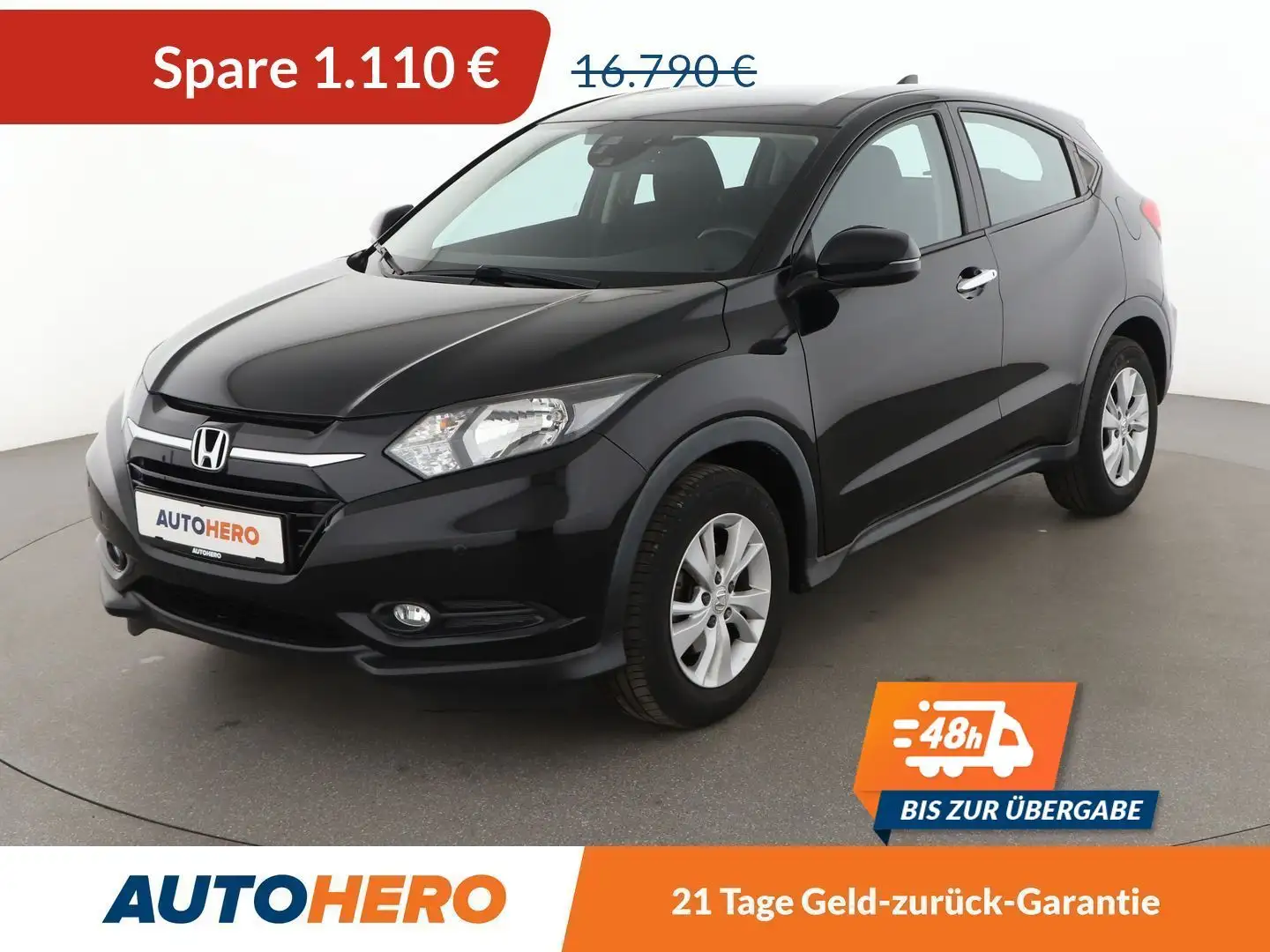 Honda HR-V 1.5 Elegance Aut.*TEMPO*PDC*SHZ*ALU*SPUR* Чёрный - 1