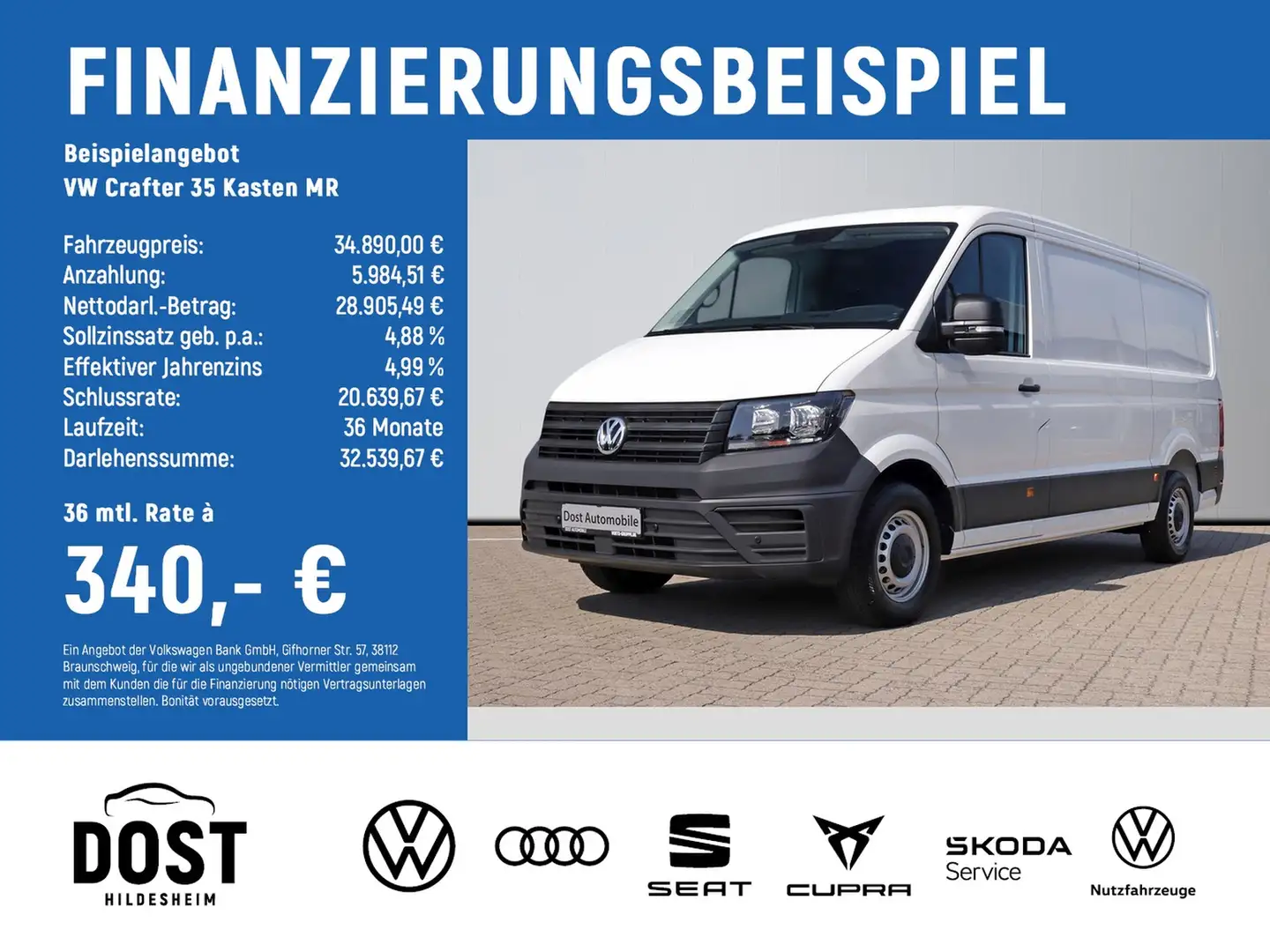 Volkswagen Crafter 35 Kasten MR Bianco - 2