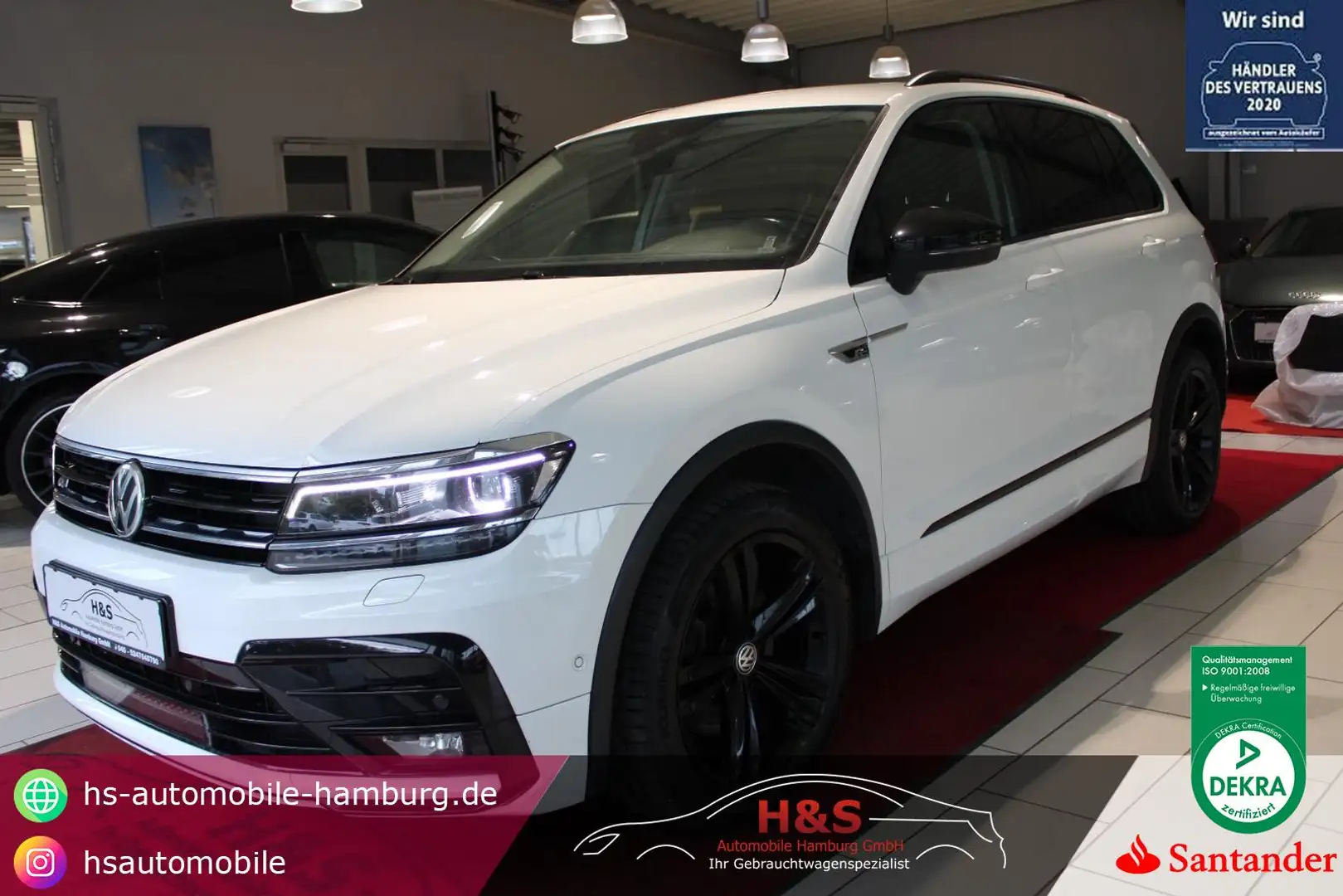 Volkswagen Tiguan 2.0 TDI R-Line/Highline 4Motion TÜV NEU Blanc - 1