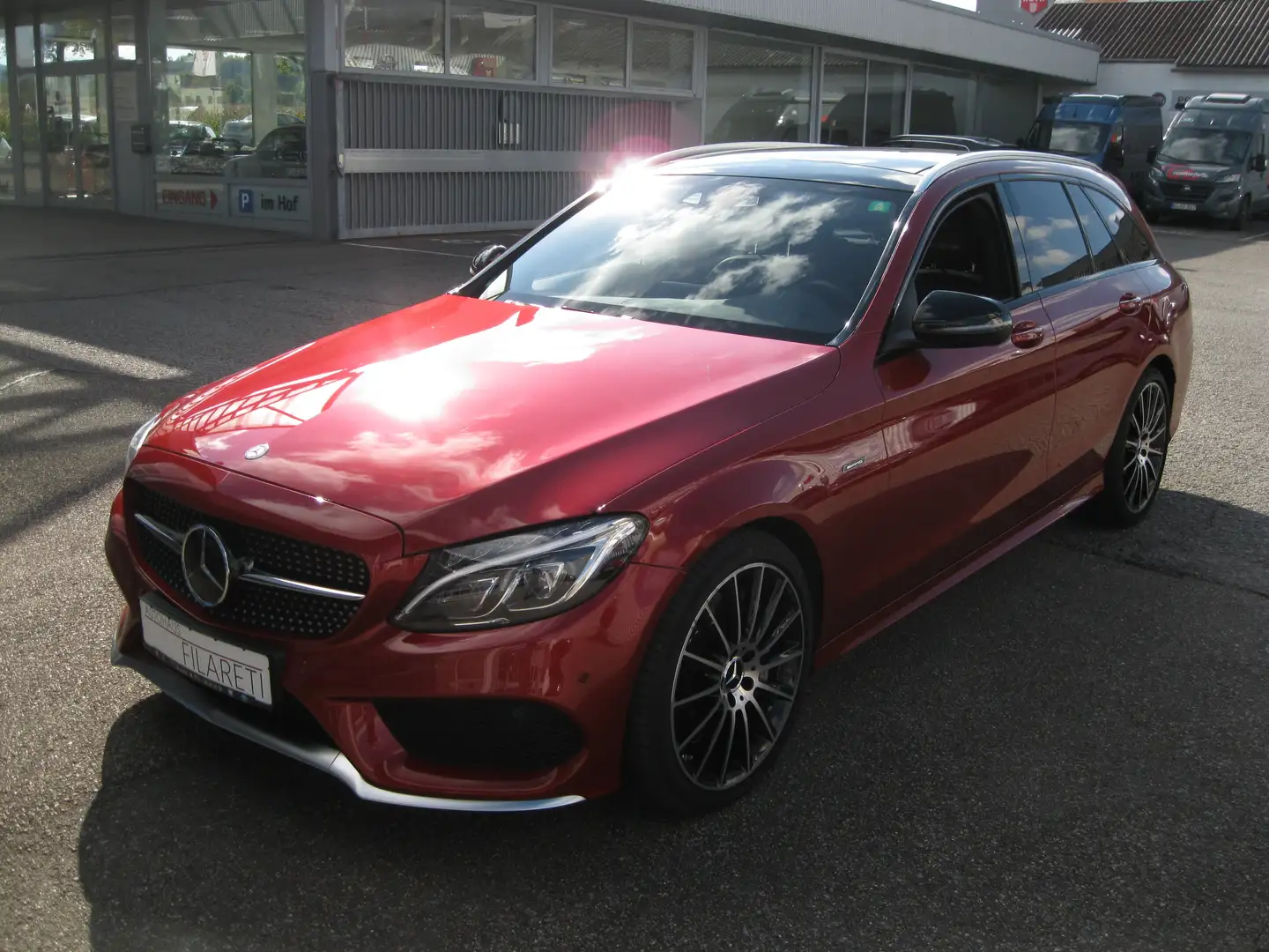 Mercedes-Benz C 450 C 43 AMG Kombi 4Matic Navi-PDC-Klima-Panorama- Rot - 1