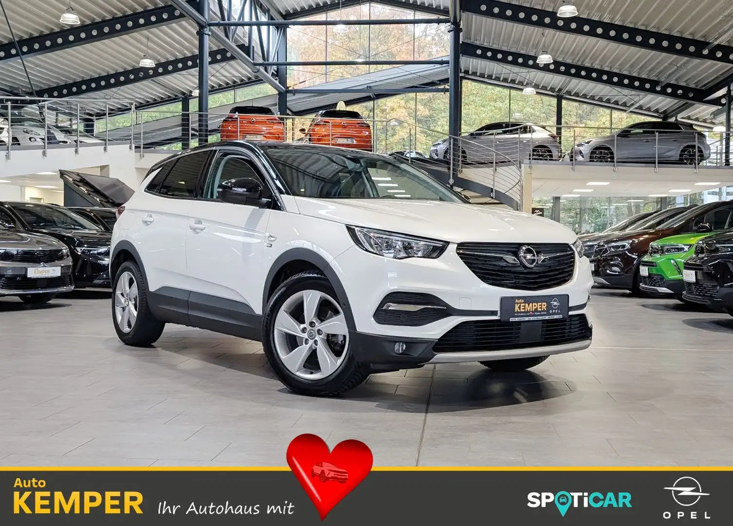 Opel Grandland X Grandland 1.2 Turbo Opel 2020 Autom. *Navi* Blanc - 1