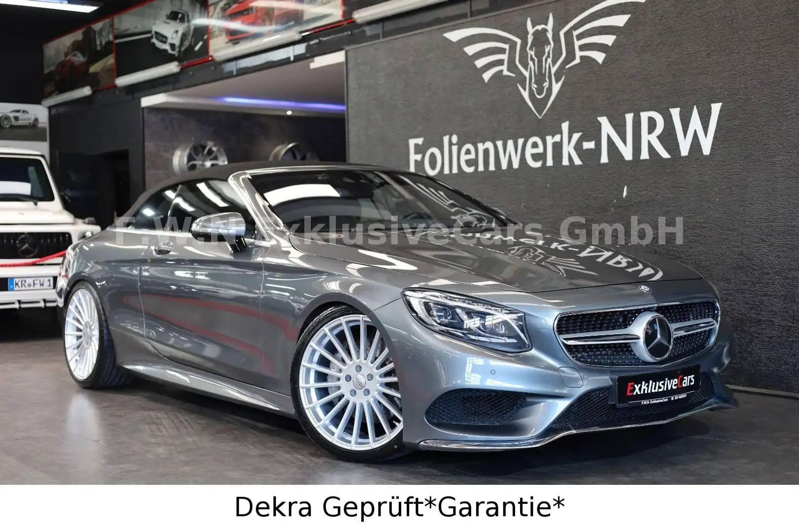 Mercedes-Benz S 500 Cabrio AMG S63 *Designo*Mega Voll*Head-Up* Gri - 1