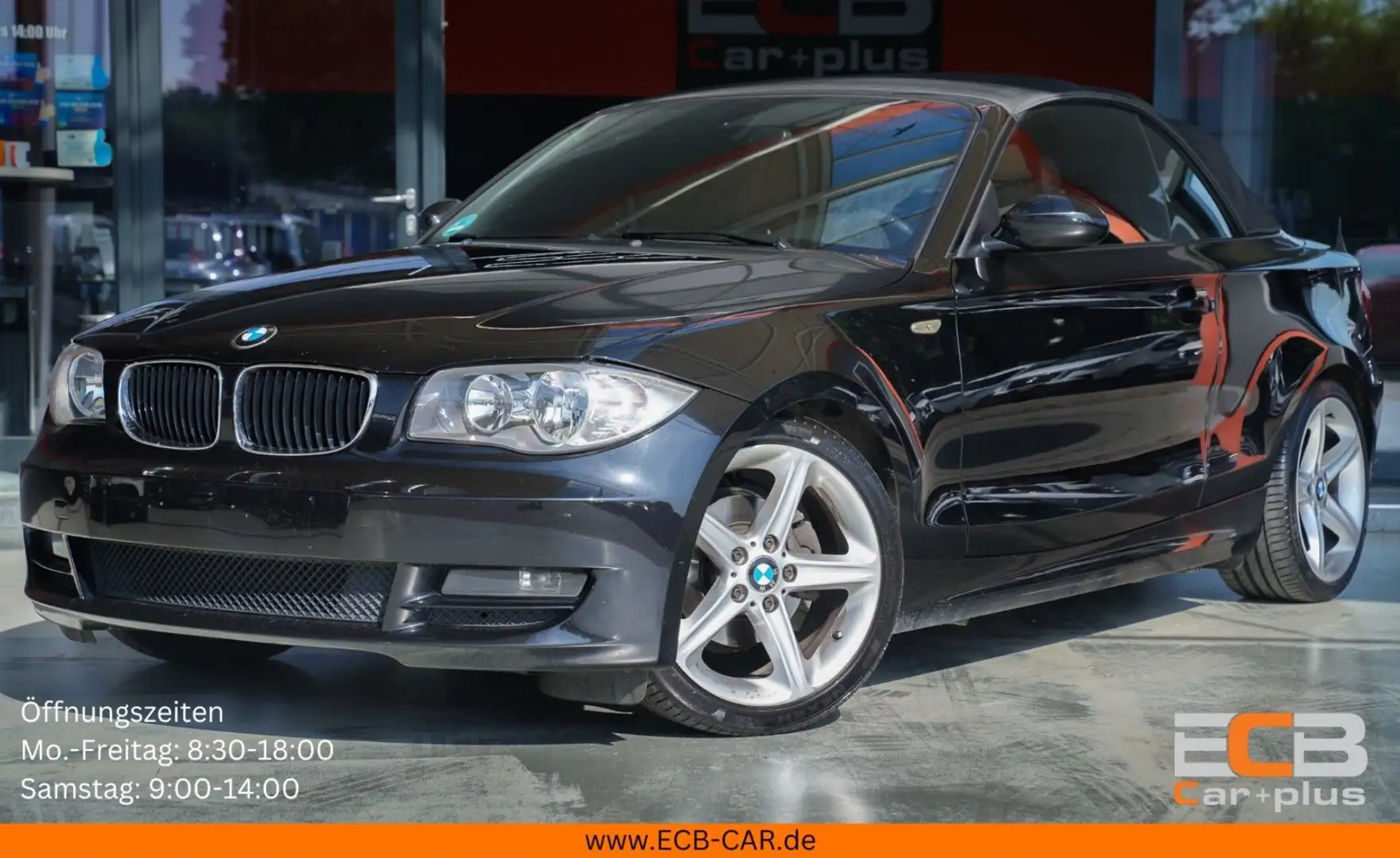 BMW 118 i Baureihe 1 Cabrio  *SHZ/Temp./PDC/2.HAND* Schwarz - 1