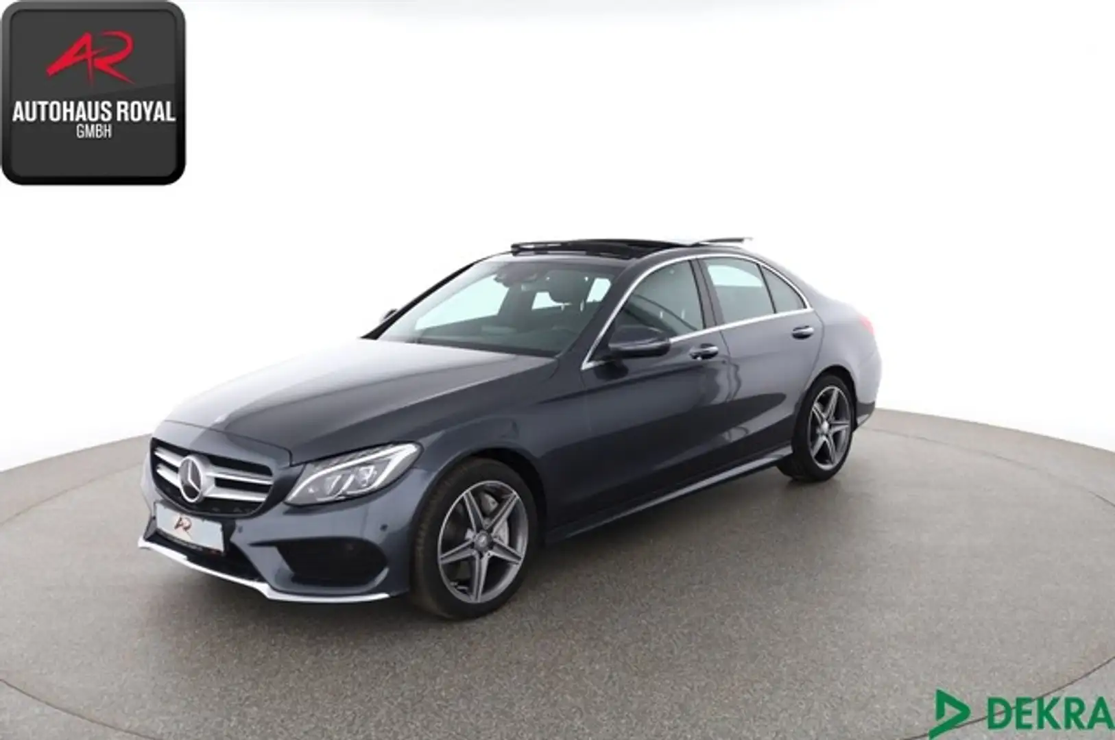 Mercedes-Benz C 400 4M 3x AMG BURMESTER,MEMORY,HUD,KEYLESS,SH Grijs - 1