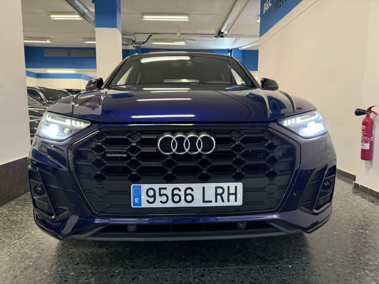 Audi Q5 45 TFSI Black line quattro-ultra S tronic Bleu - 2