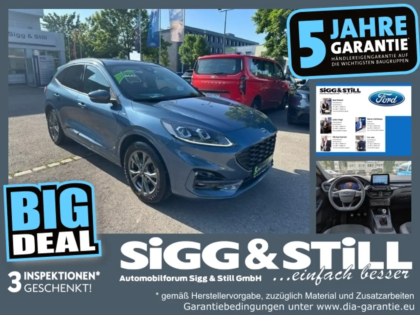 Ford Kuga 1.5 ST-Line X LED*ACC*NAV*B&O*4xSHZ*EL-KLAPPE Azul - 1