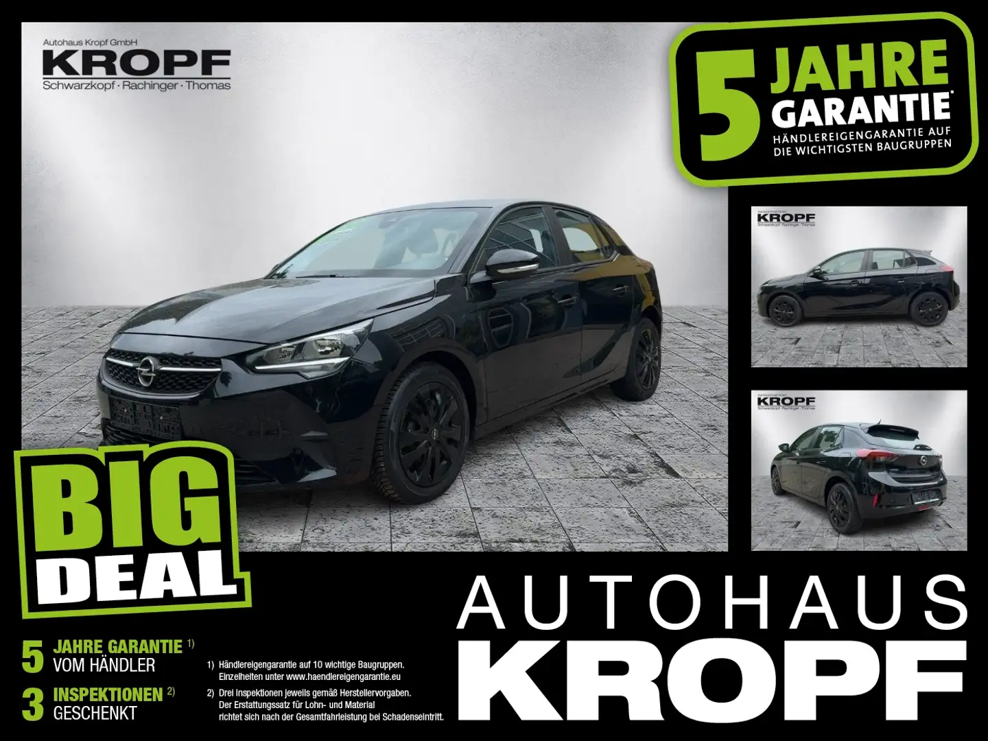 Opel Corsa F 1.2 Turbo FIN ab 2,99%SHZ.+Kam.+PDC Nero - 1