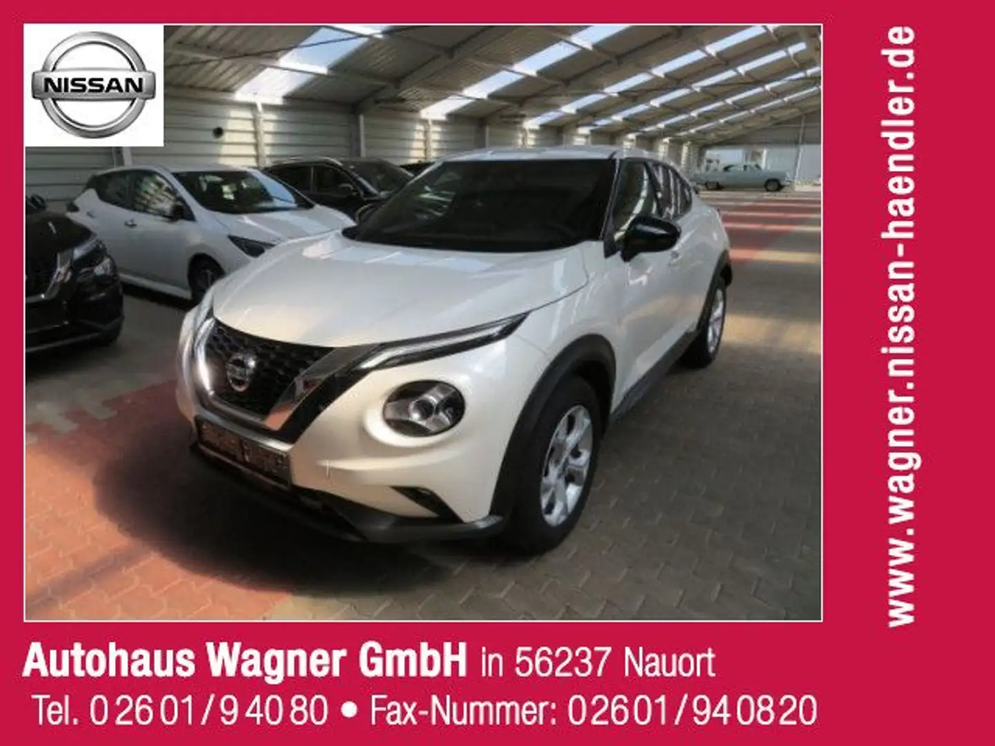 Nissan Juke N-Connecta,1.Hand,Navi,Winterpaket,Top-Zust Weiß - 1