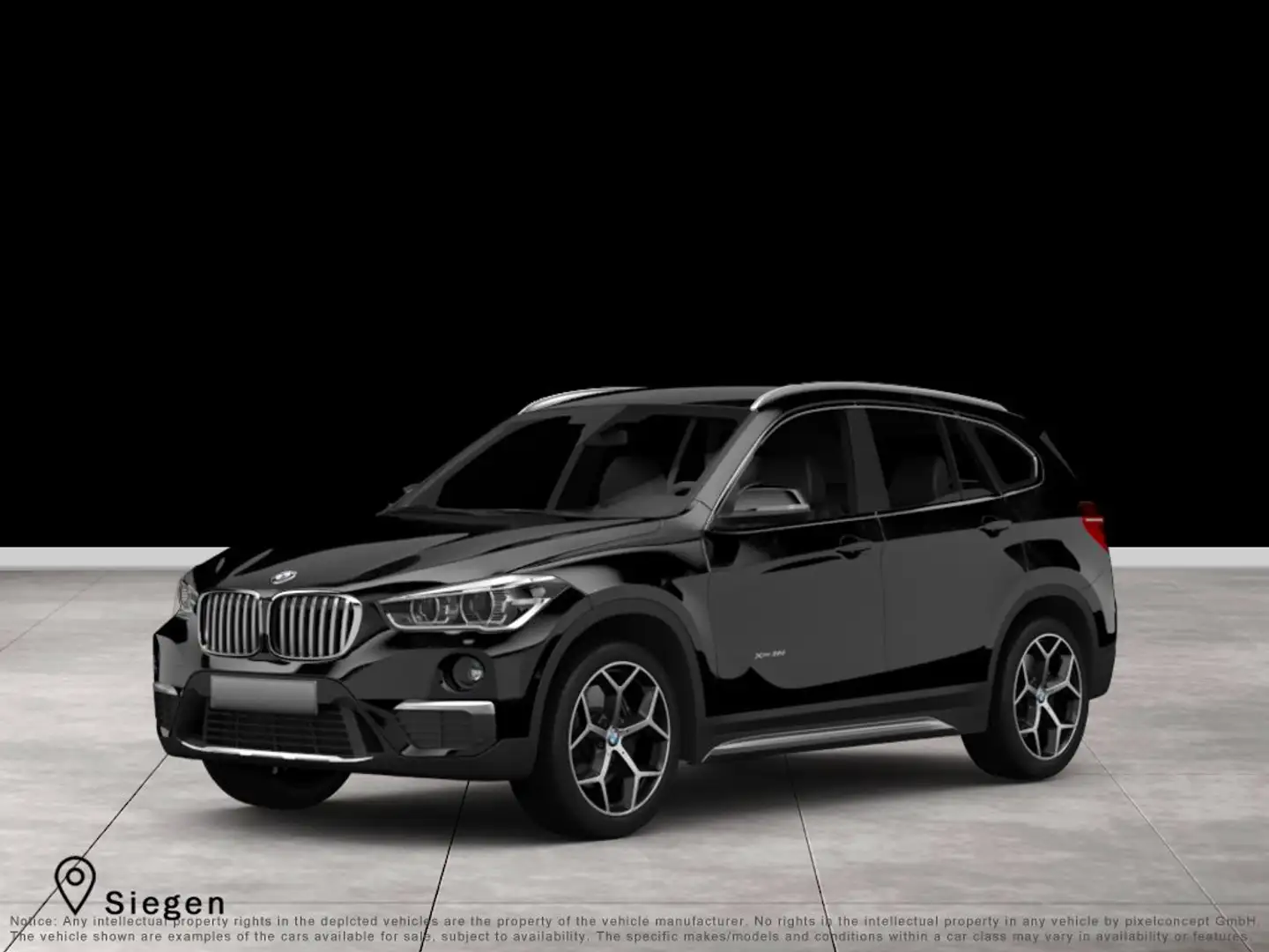 BMW X1 X 1 SDRIVE 18i ADVANTAGE LED NAVI AHK PDC ALU 17" Schwarz - 1