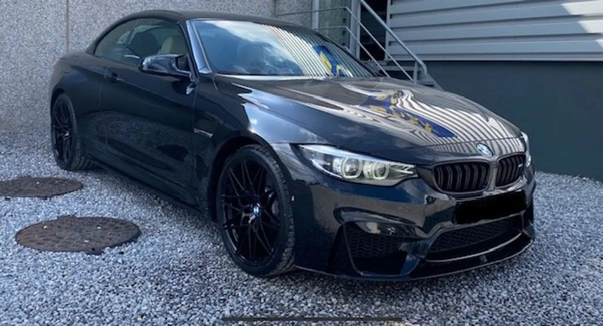 BMW M4 Cabrio 3.0 DKG 1*Prop CARNET AGENCE BMW TVA RECUP Zwart - 1