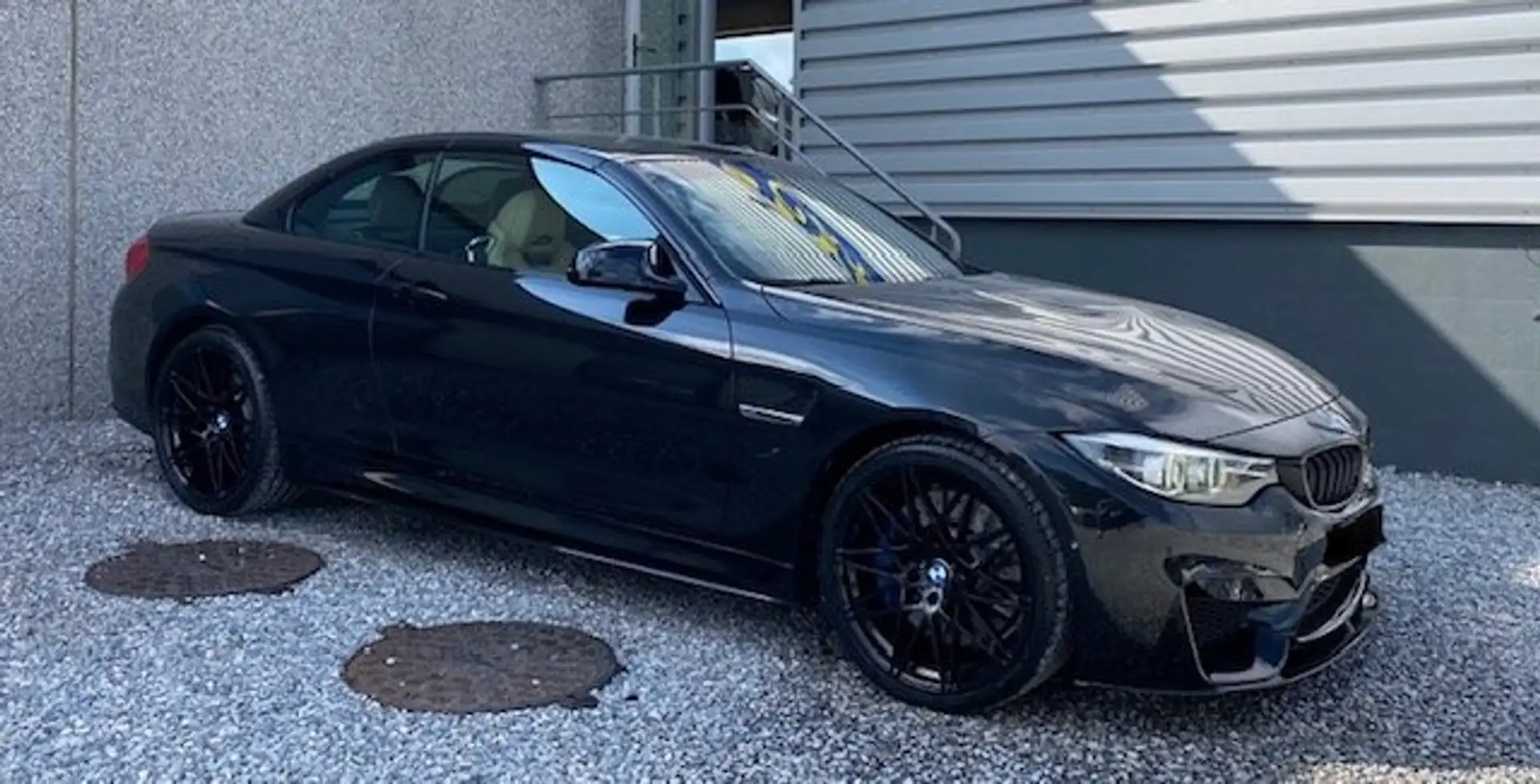 BMW M4 Cabrio 3.0 DKG 1*Prop CARNET AGENCE BMW TVA RECUP Zwart - 2