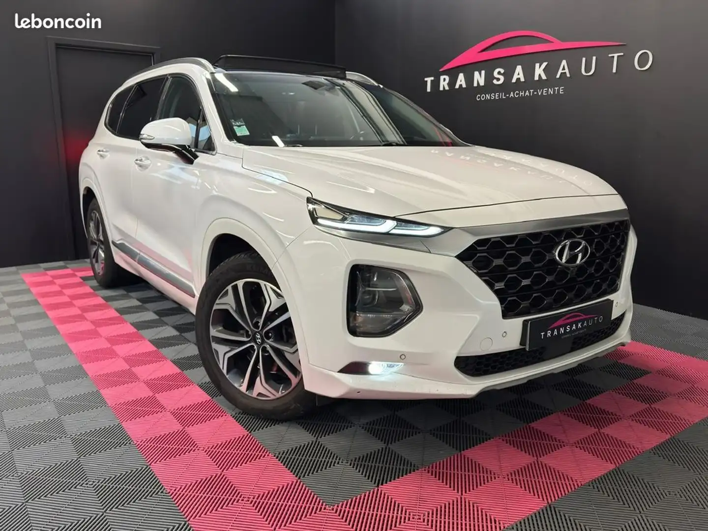 Hyundai SANTA FE 2.0 CRDi 185ch HTRAC BVA8 ORIGINE FRANCE SECONDE MAIN SUIVI COMPLET Wit - 1