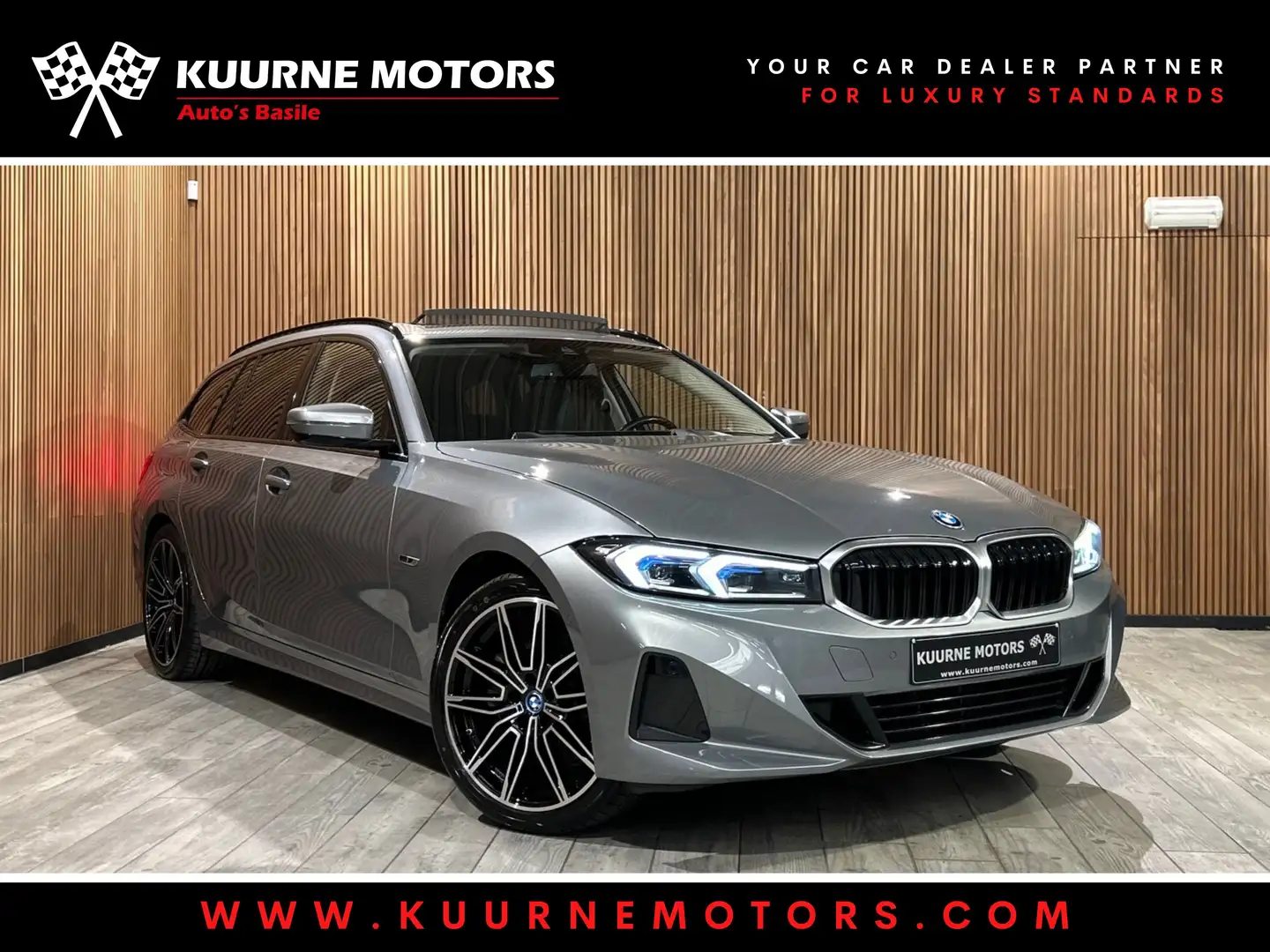BMW 330 e Alu19"/Pano/Leder/Cam/WideScreen *1j garantie* Grijs - 1