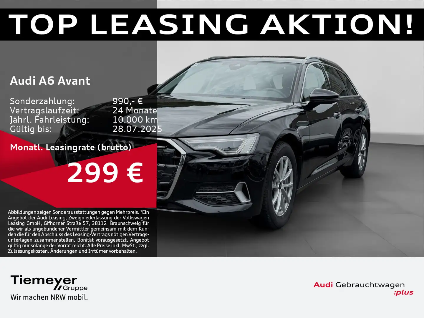 Audi A6 45 TFSI ADVANCED MATRIX LEDER AHK MEMOR Noir - 1