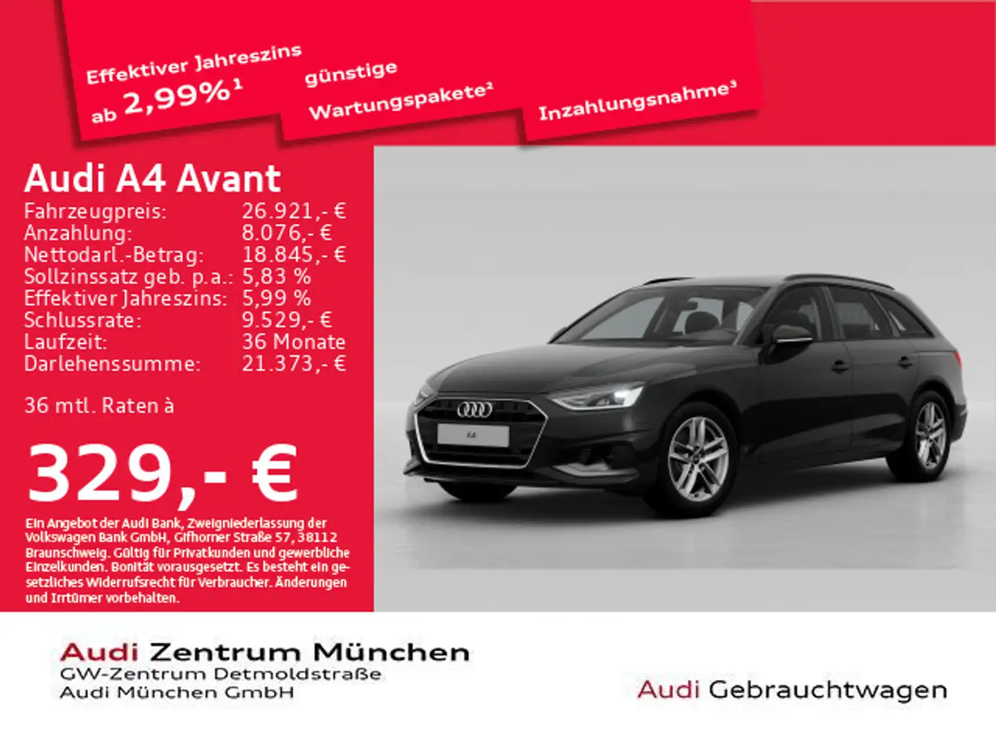 Audi A4 35 TFSI S tronic Navi+/PDC+/SitzHzg Zwart - 1
