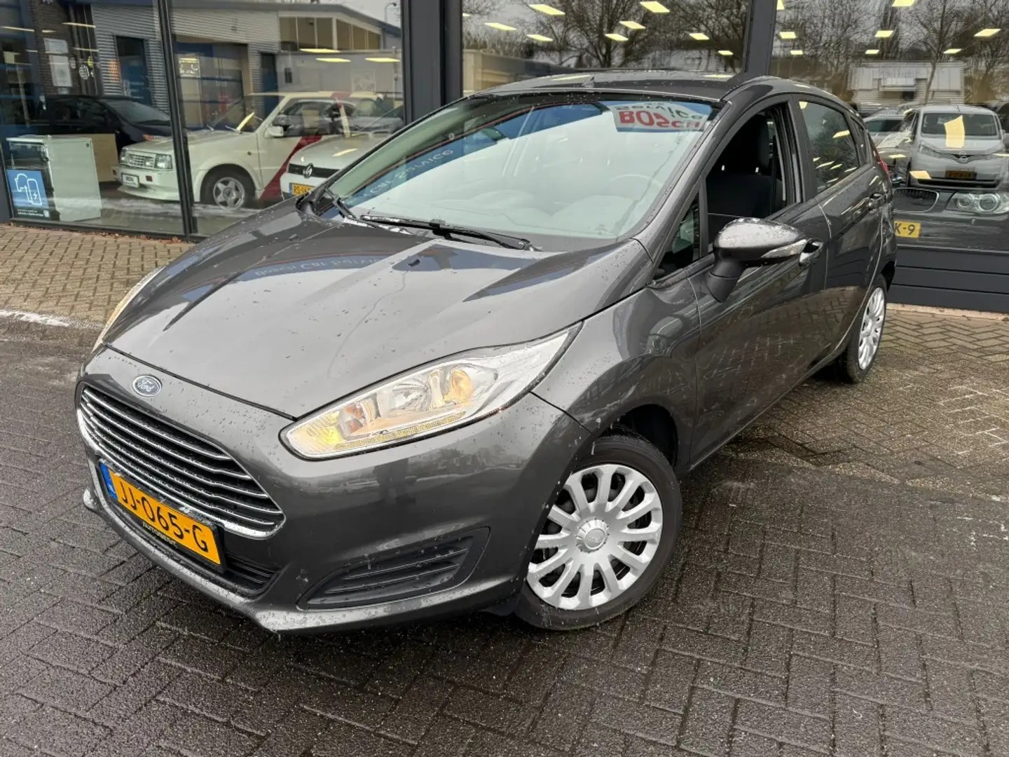 Ford Fiesta 1.0 57.000KM ''NAP'' 5-Deurs. Clima + Elektr. pakk Grau - 1