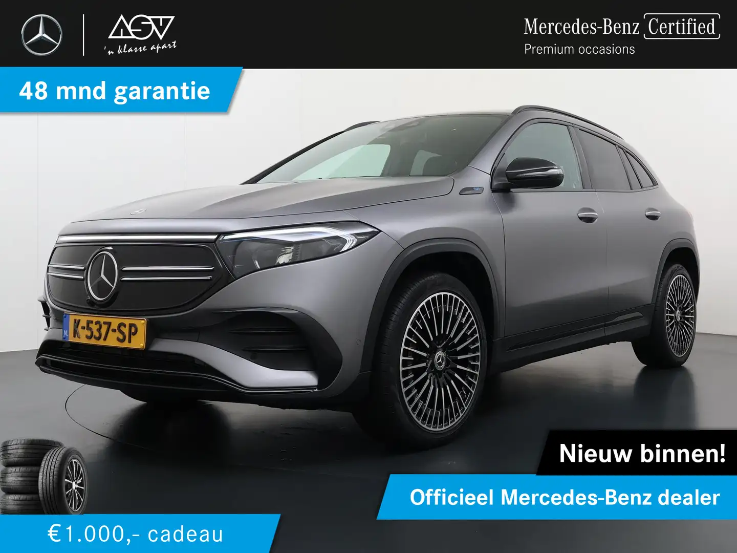 Mercedes-Benz EQA 250 AMG Line 67 kWh | Panorama - Schuifdak | Trekhaak Gris - 1