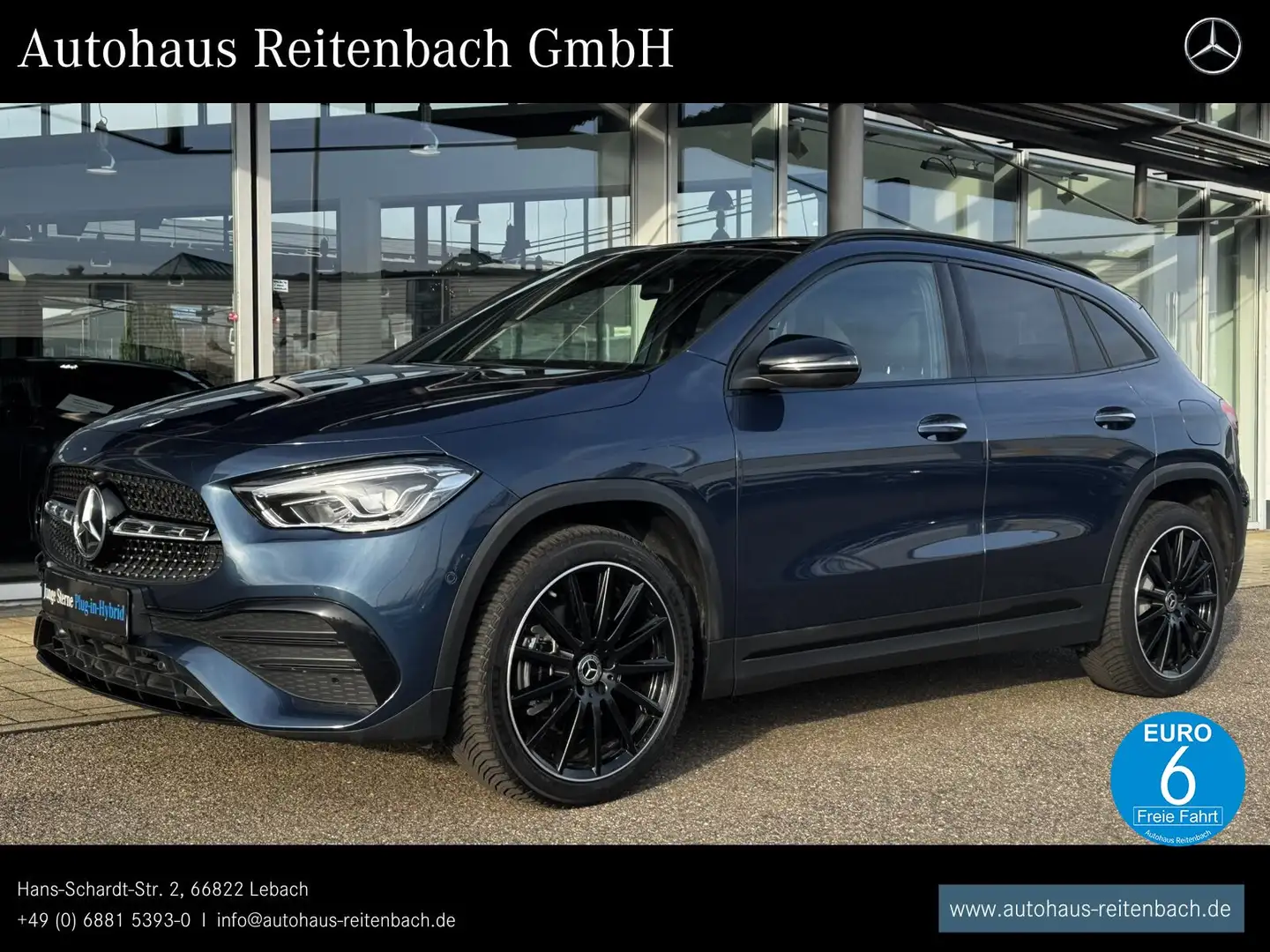 Mercedes-Benz GLA 250 GLA250e AMG+PANO+NIGHT KAMERA+LED+KEYLESS-GO+20" Blau - 1