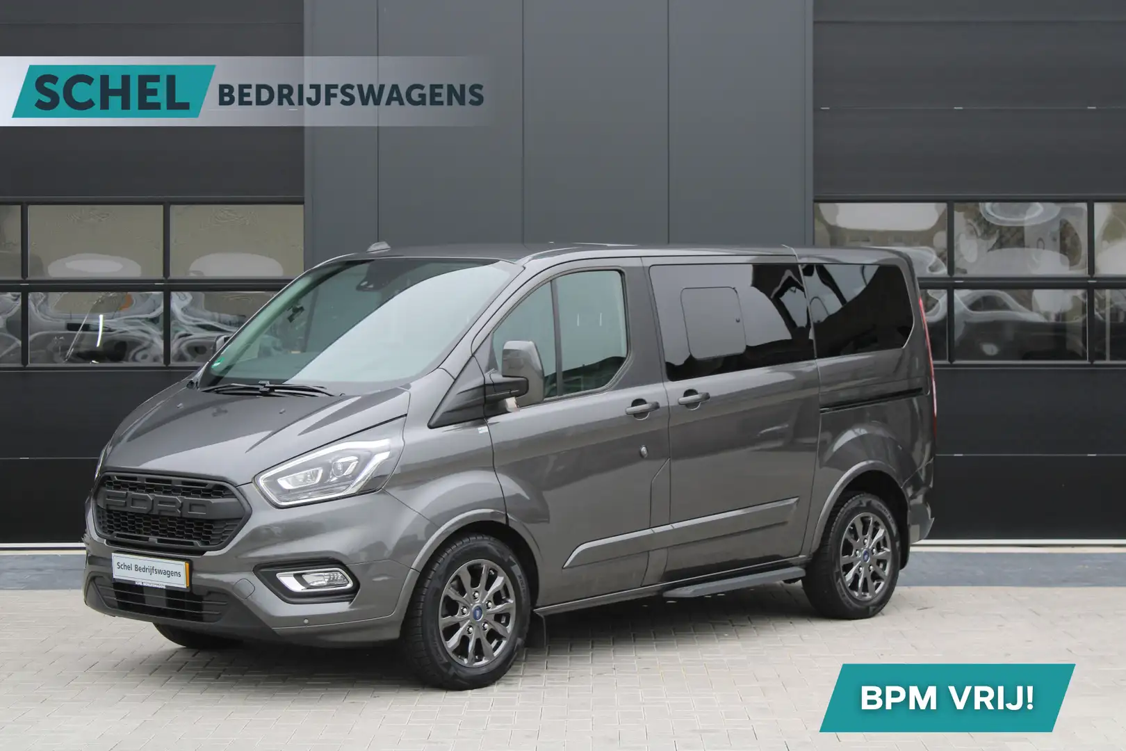 Ford Transit Custom 320 2.0 TDCI L1H1 Tourneo 170pk - Automaat - Leder Grijs - 1