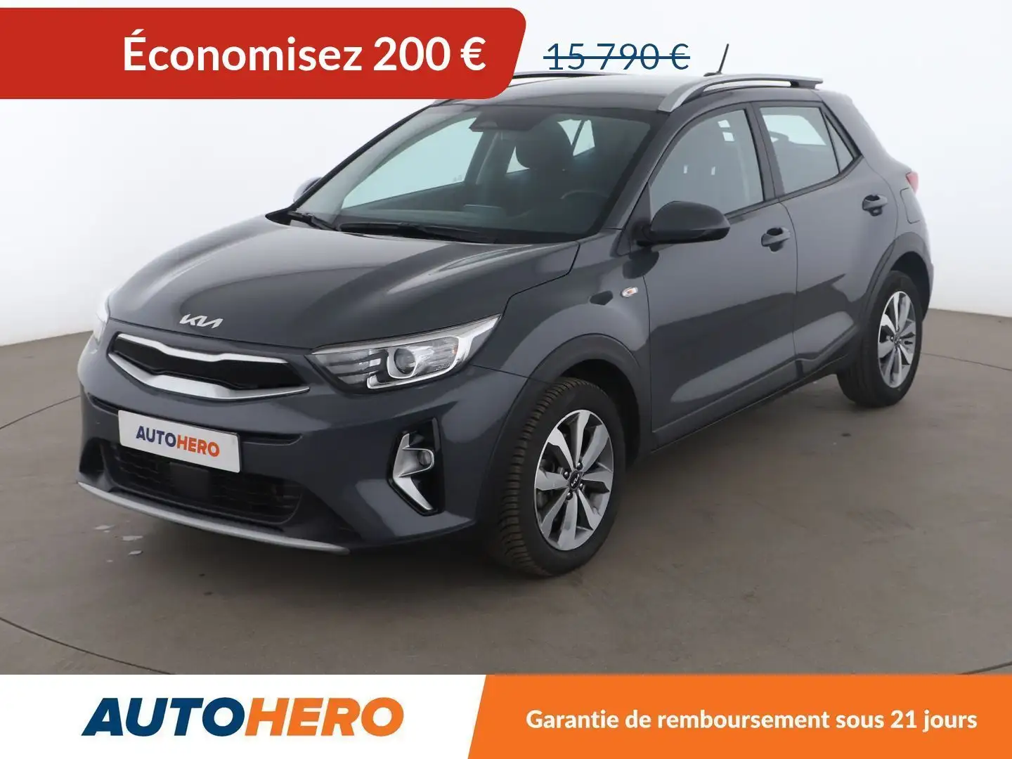 Kia Stonic 1.0 T-GDi Active Gris - 1