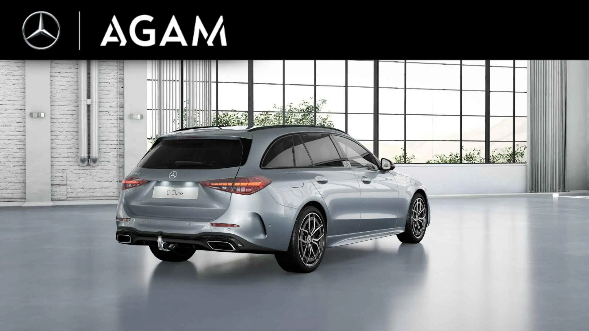 Mercedes-Benz C 180 Estate AMG Line Argent - 2