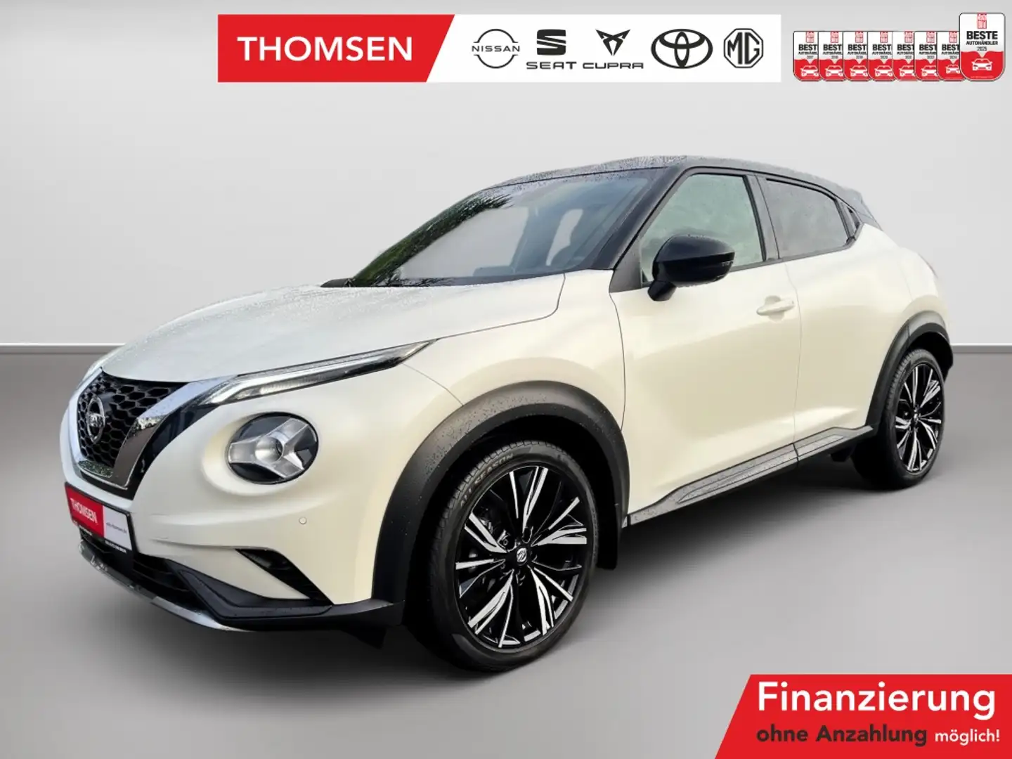 Nissan Juke 1.0 DIG-T N-Design DSG+360Kam+AUT+Alcant.+LM Weiß - 1