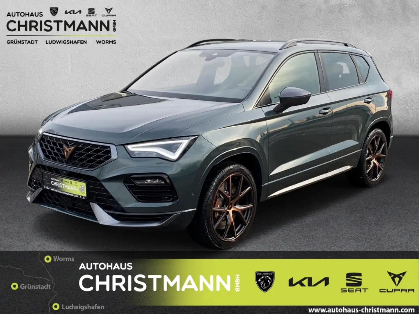CUPRA Ateca VZ 4Drive 2.0 TSI EU6d *AHK *Navi * Memory Sitze N zelena - 1