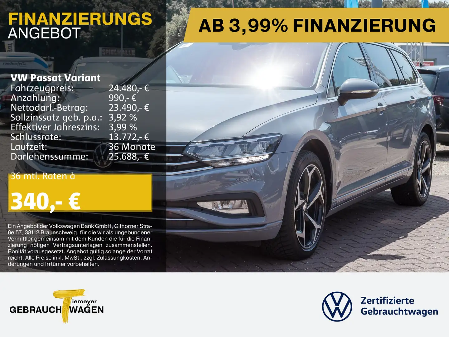 Volkswagen Passat Variant 2.0 TDI DSG BUSINESS LED LM18 AHK Grau - 1