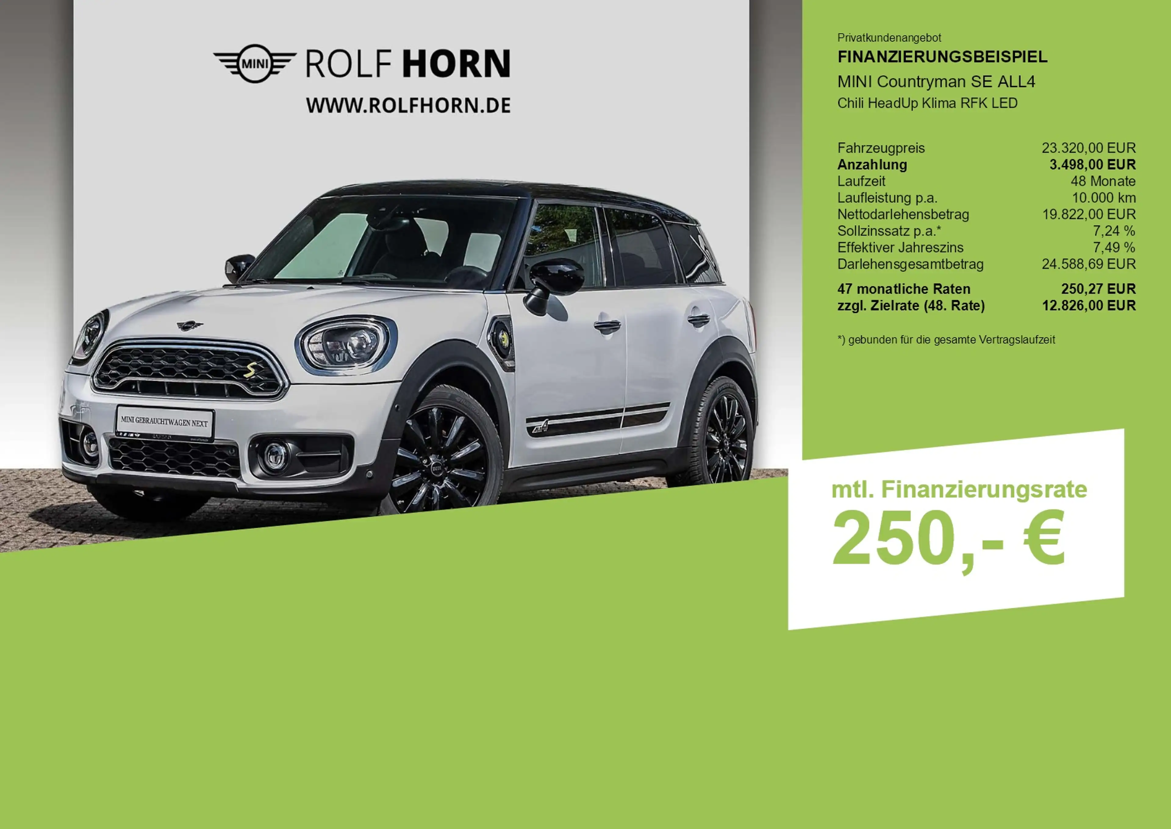 MINI Cooper SE Countryman Countryman Cooper SE Chili HeadUp Klima RFK LED — photo 3