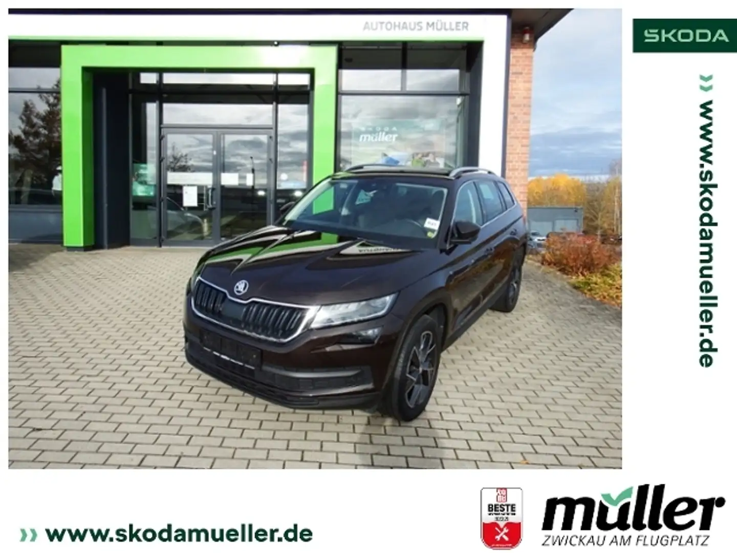 Skoda Kodiaq Style 4x4 DSG AHK 360° StHZ Braun - 1