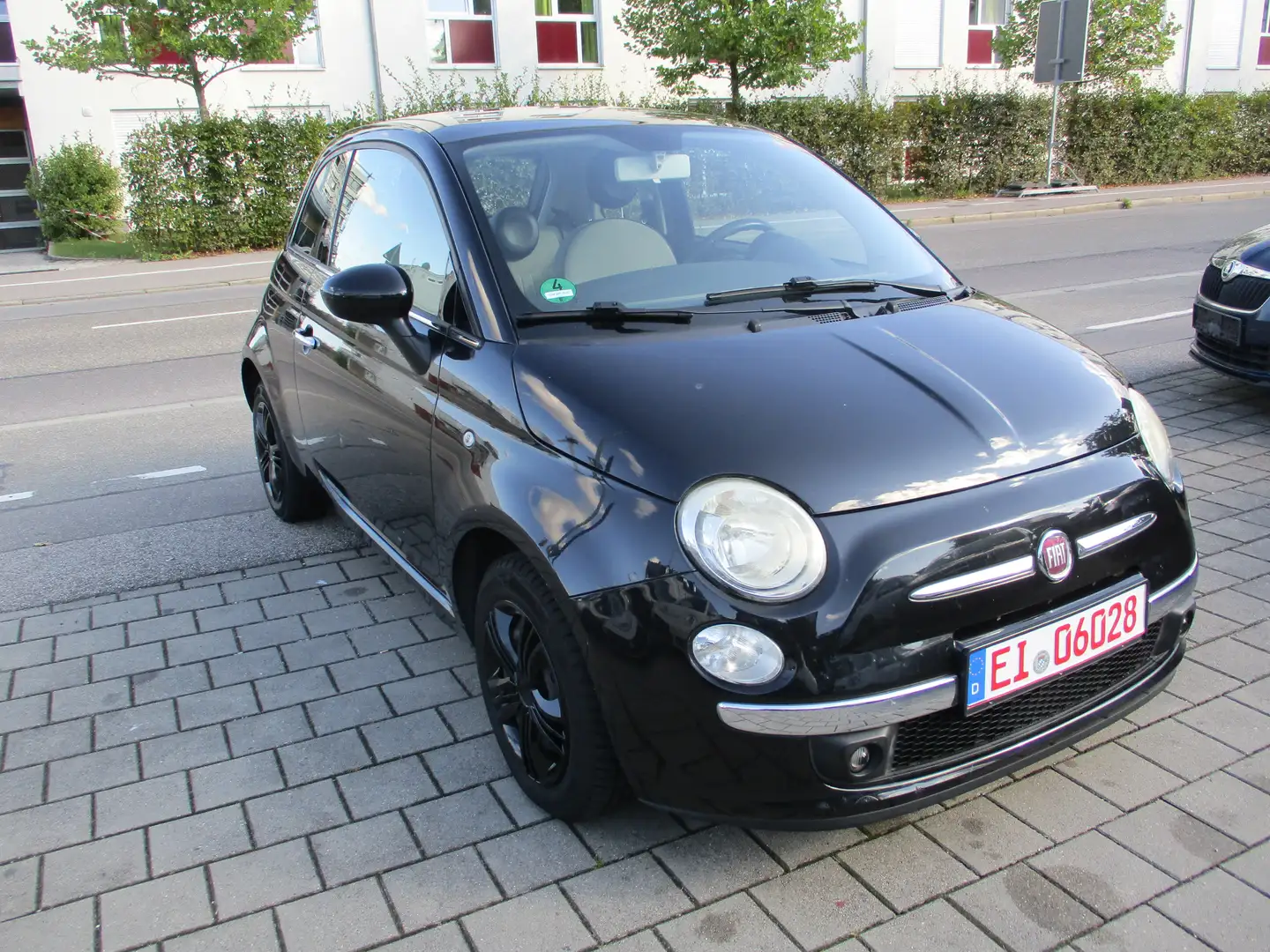 Fiat 500 Lounge TÜV NEU Noir - 1