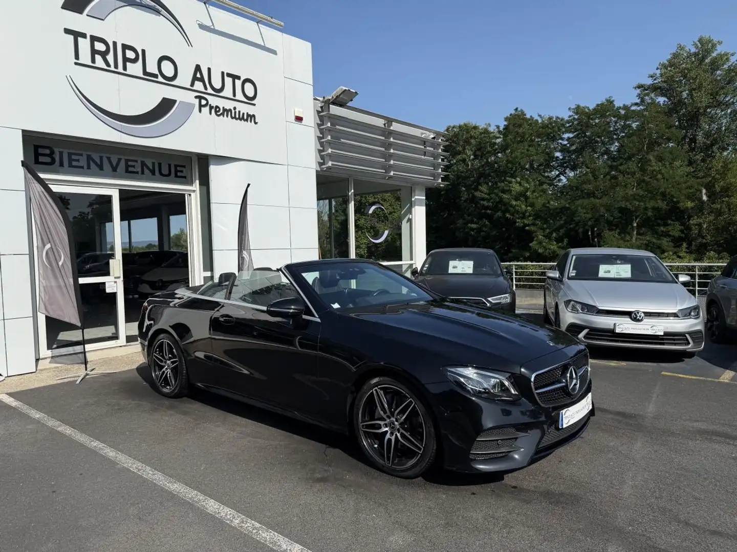 Mercedes-Benz E 220 Cabriolet E 220 d - BVA 9G-Tronic CABRIOLET - AMG  Noir - 1