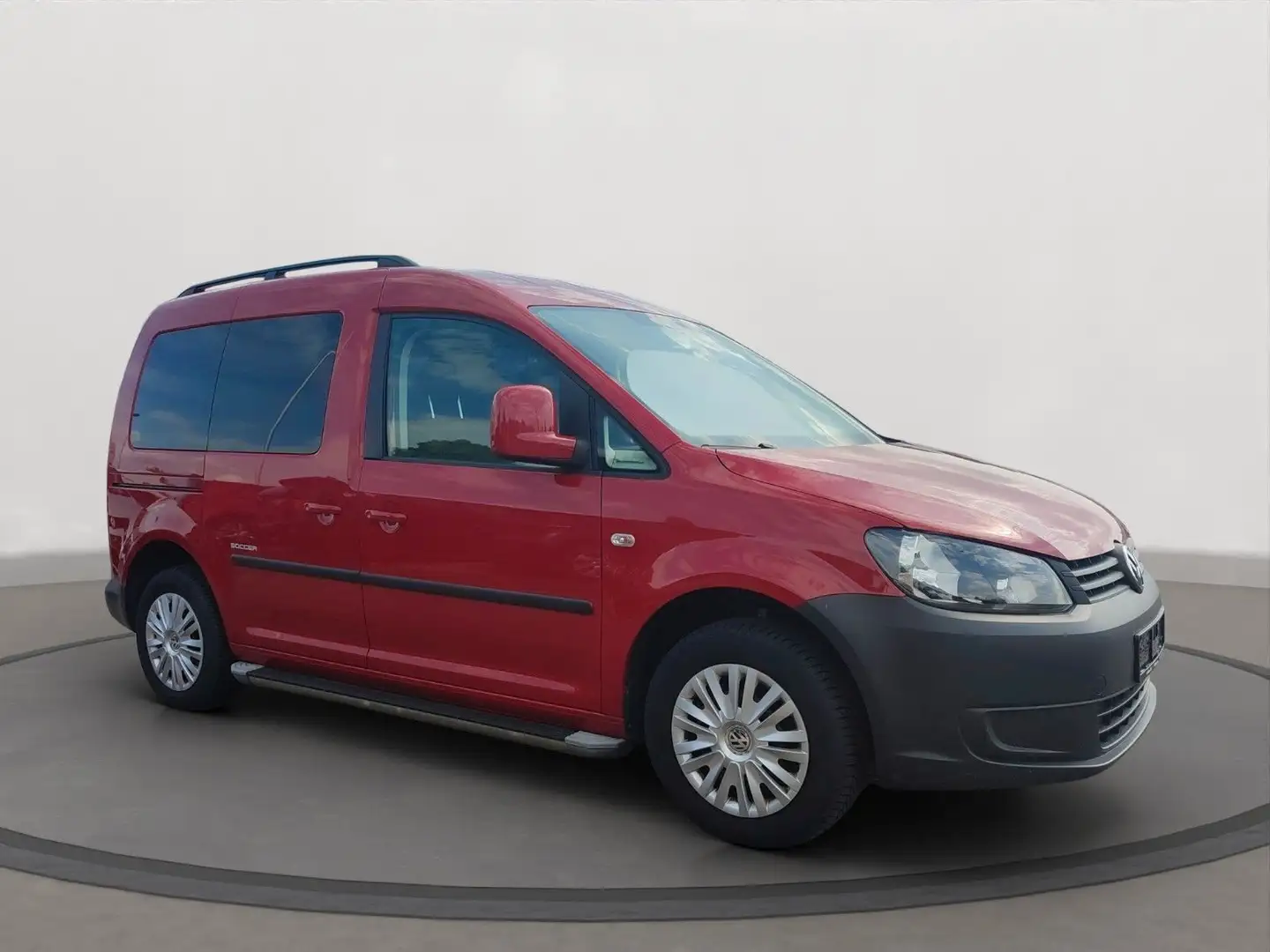 Volkswagen Caddy Soccer Trendline +CAMPERKIT 2XSCHIEBETÜREN Rood - 2