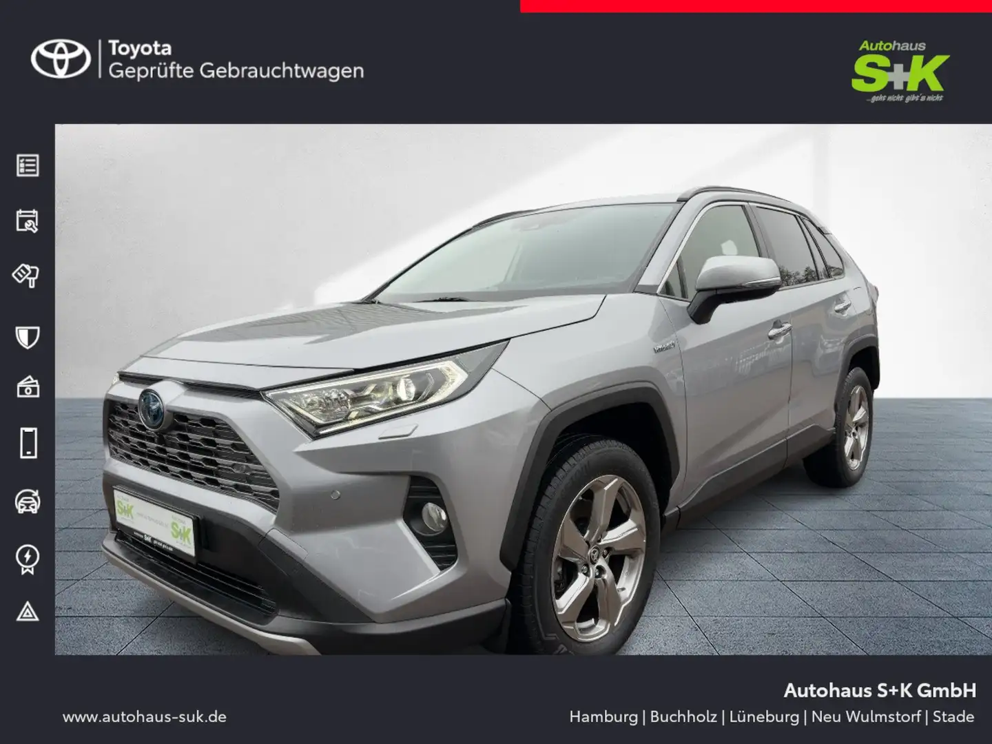 Toyota RAV 4 RAV4 2.5l Hybrid AWD+ Silber - 1