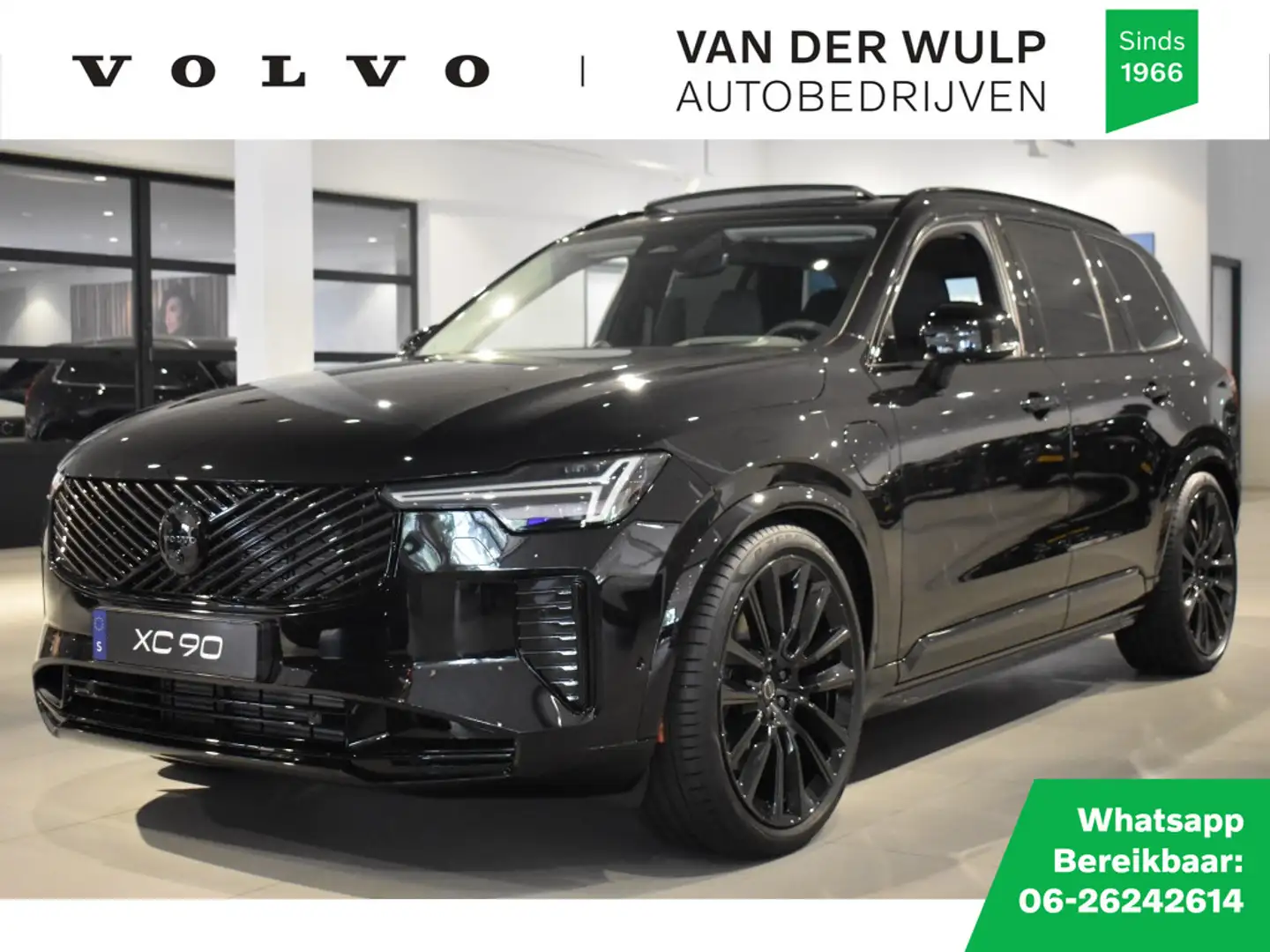 Volvo XC90 T8 455pk AWD Ultra Dark | Luchtvering | Bowers&Wil Zwart - 1