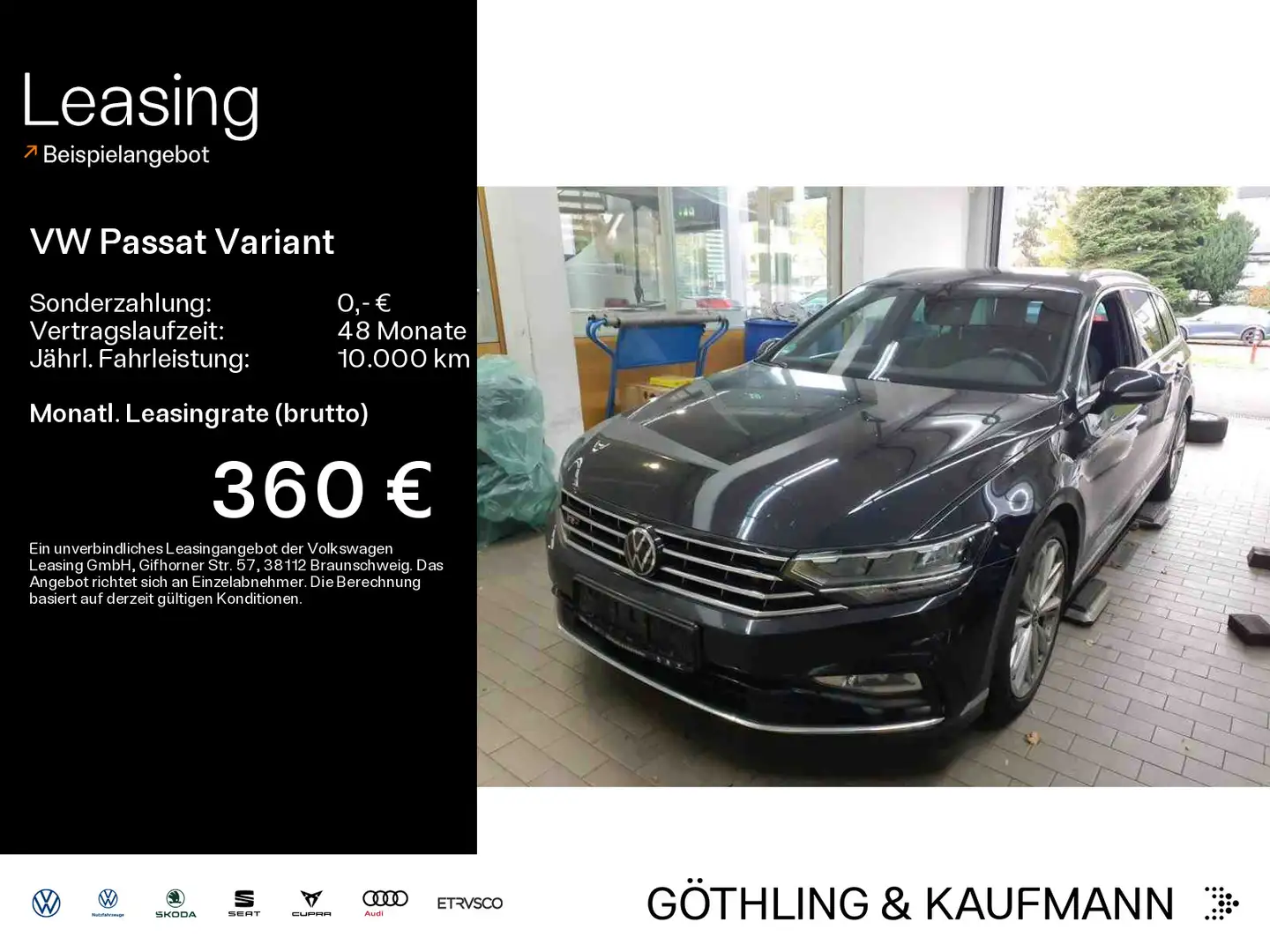 Volkswagen Passat Variant R-Line 2.0 TDI DSG*NAVI*KAM*Virtu Schwarz - 1