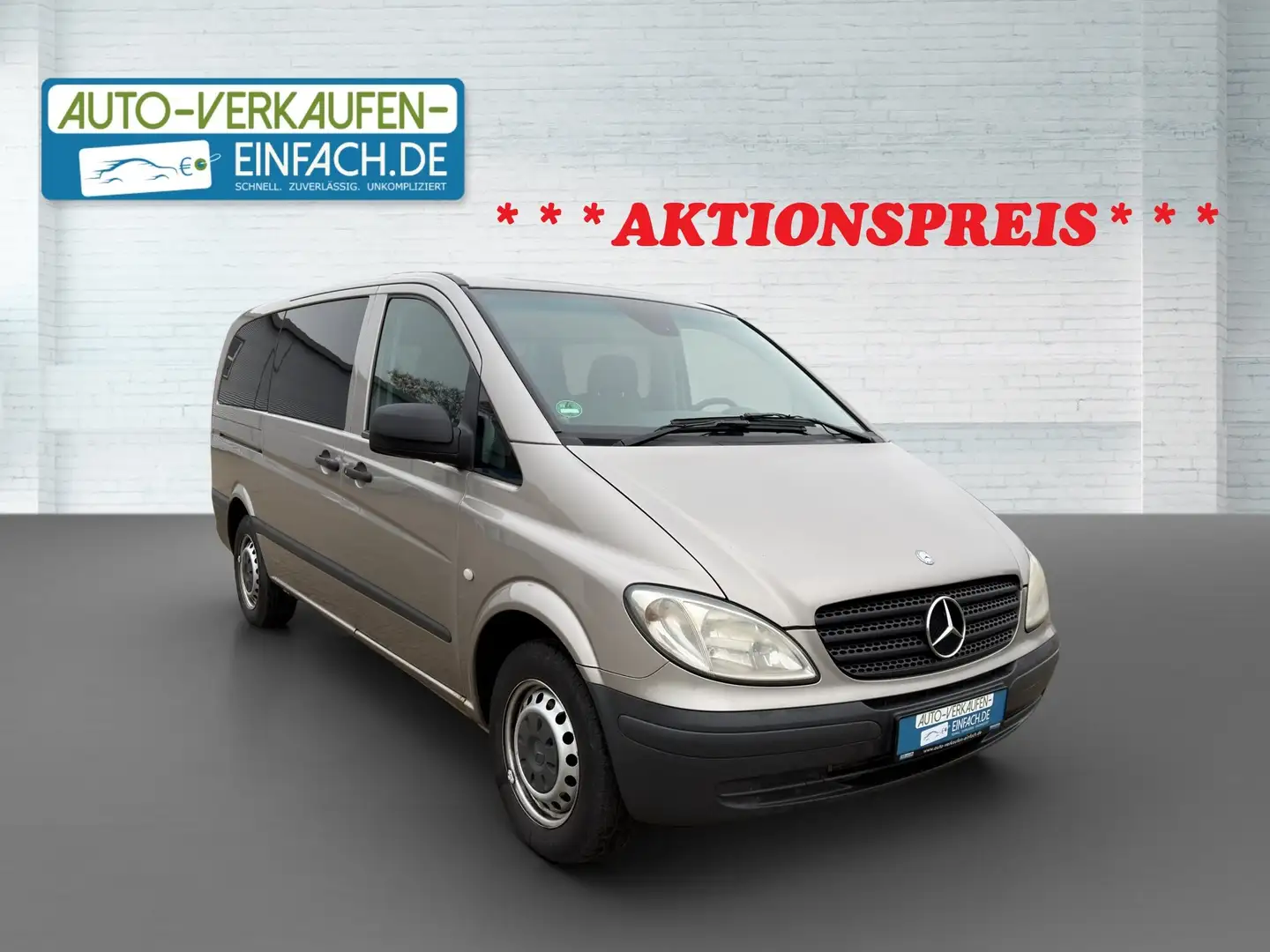 Mercedes-Benz Vito 115 CDI,Lang,Aut,2Schiebet,7SITZE,2.H,TÜV,Serv. Silber - 1