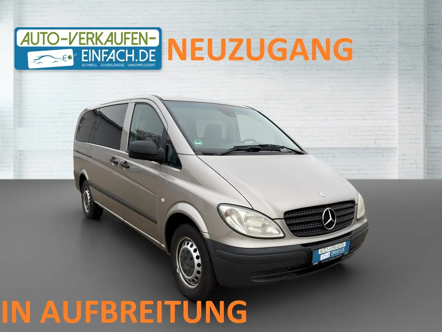 Mercedes-Benz Vito 115 CDI,Lang,Aut,2Schiebet,7SITZE,2.H,TÜV,Serv. Silber - 1