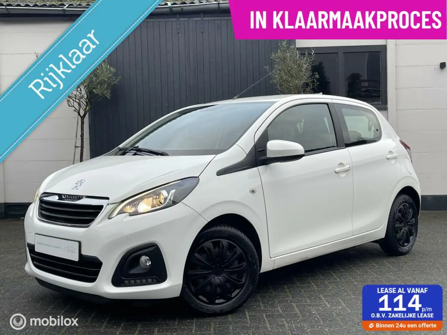 Peugeot 108 1.0 e-VTi|RIJKLAAR|AC|BTW|CARPLAY|LED|PDC|GARANT Wit - 1
